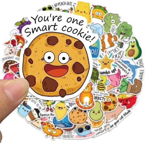50PCS Punny Motivational Reward Stickers, Fun Funny Cute Bulk Sti...