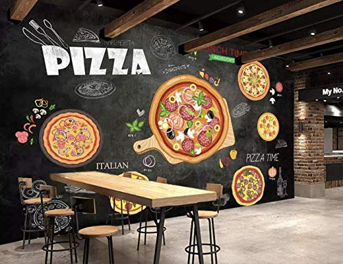 Murwall 3D Pizza Wallpaper Italiano Pizza Wall Print Art Wall Murals For Cafes Living Room Kitchens Cafe Design Art #TOP2