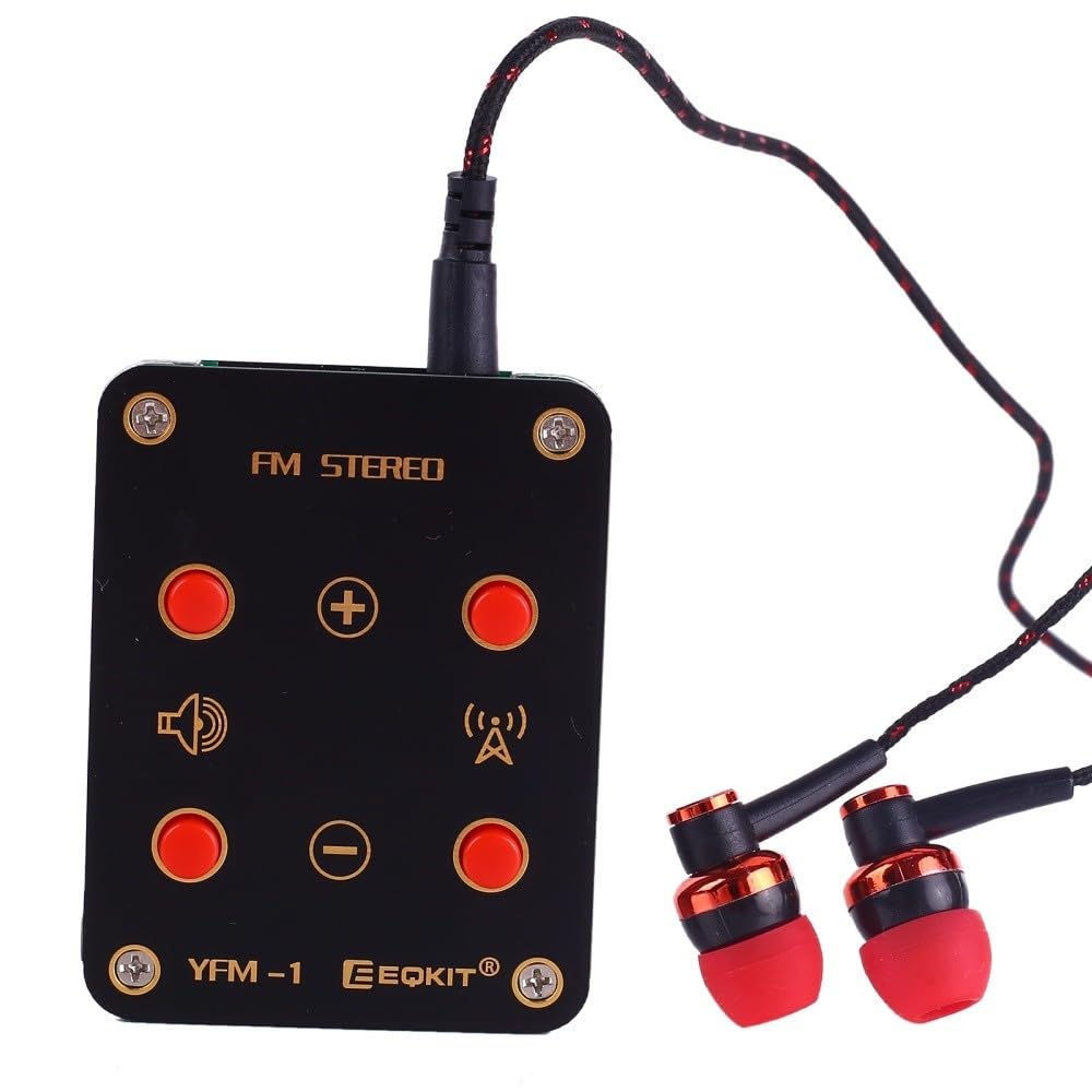 Icstation Lot de 2 kits de radio FM 76 MHZ-108 MHz pour projet de soudure électronique pour la rentrée scolaire STEM Labs Physique Science éducative Icstation Lot de 2 kits de radio FM 76 MHZ-108 MHz pour projet de soudure électronique pour la rentrée scolaire STEM Labs Physique Science éducative