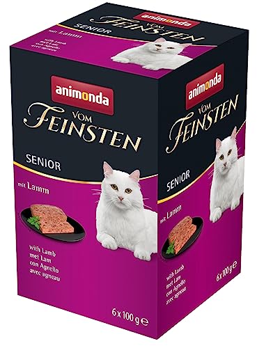 animonda vom Feinsten Senior Nassfutter, für ältere Katzen ab 7 Jahren, mit Lamm, 6 x 100 g