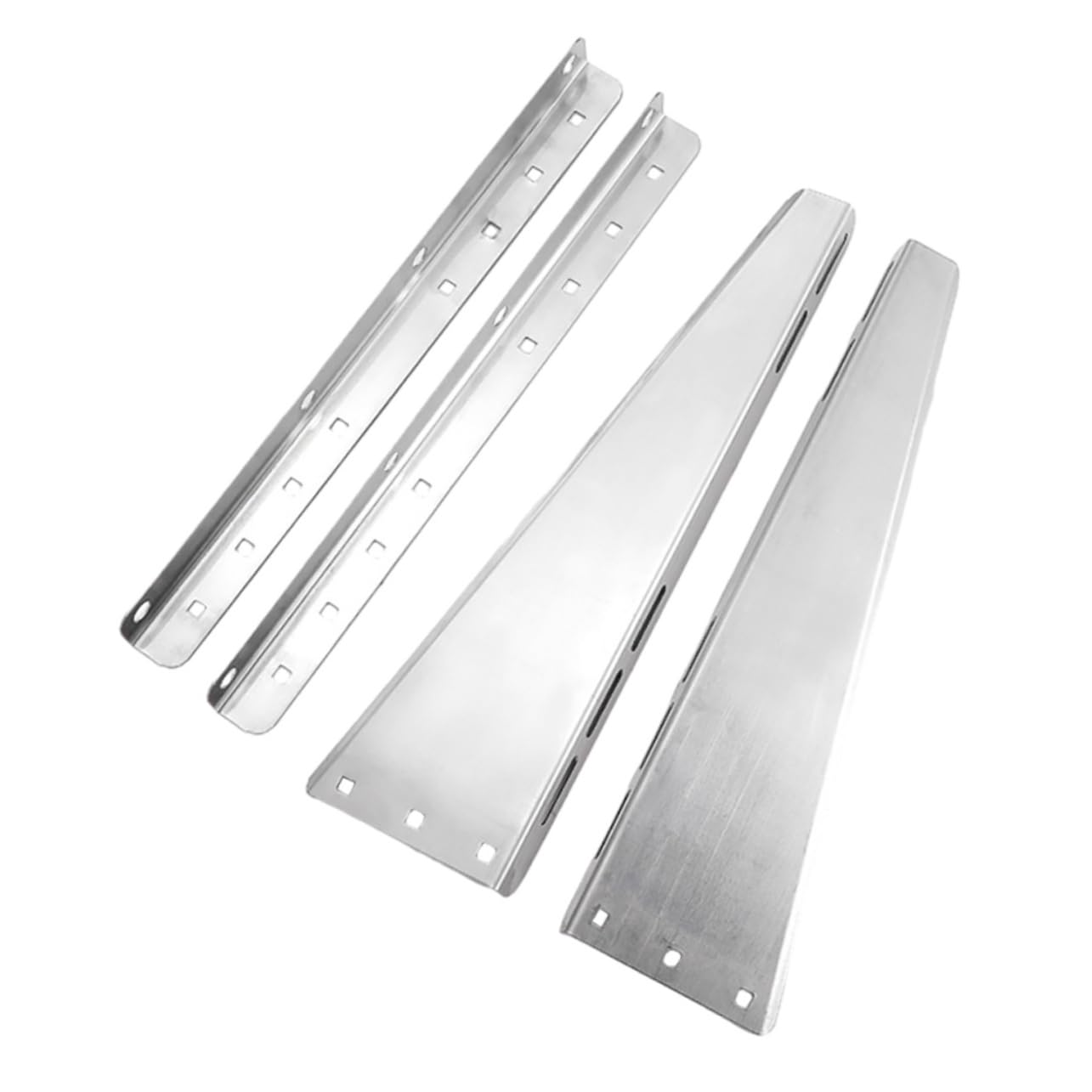 Staffe Climatizzatore Esterno in Acciaio Inox Rinforzato 200kg | Argento, Struttura Robusta per Unità Esterne, Supporto Affidabile e Riduce Vibrazioni e Rumore, Atmosfera Estiva
