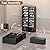 BROVIEW Plastic Shoe Storage Organizer Boxes 9 Tiers 36Pairs, Large Shoe Rack for Closet Entryway, Portable Foldable Shoe Storage Container Sneaker Cabinet Bin with Doors, Black