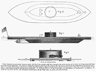 Civil War Monitor Nside Elevation And Deck Plan Of John EricssonS Ironclad Steam