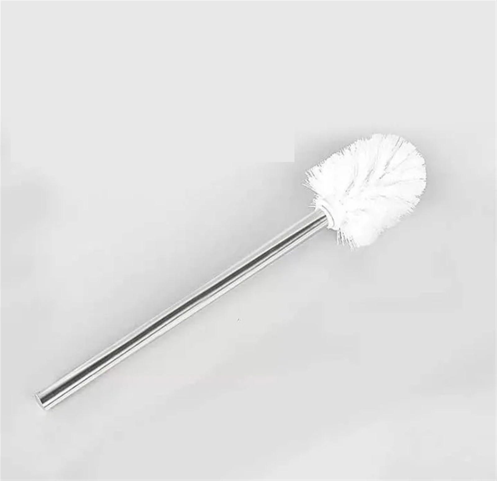Brosse de toilette en acier inoxydable blanc pour salle de bains
