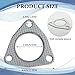 Rebvugr 2PCS Car Exhaust Pipe Gasket, 2.5