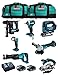 Produktbild Kit MAKITA MK703 (DHR171 + DGA504 + DTD154 + DJR186 + DJV182 + DSS610 + DML802 + 2 Batterien 5,0 Ah + Ladegerät + 2 x LXT600)