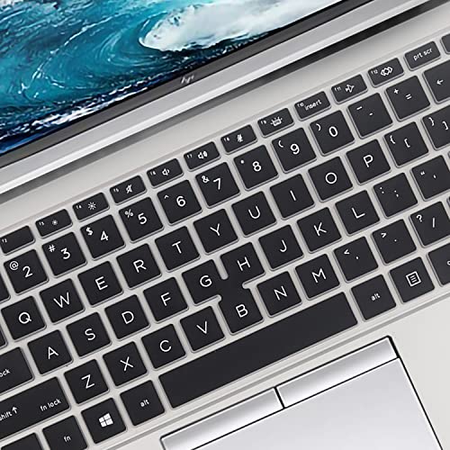 Image of MUBUY-GOL Keyboard Cover For 14 inch HP Elitebook 840 845 G7 G8 2022 2021 2020 New Notebook PC Model Accessories Keyboard Protective Skin (Not Fit New 840 845 G9 G10)-Black