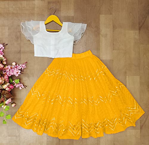 Image of Integrity baby girls net & orgenza lehanga choli (2-8 Years)