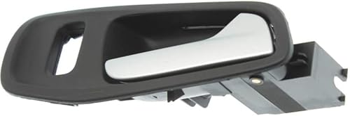 Miniatura 4 de Para Ford Escape 2013 14 15 16 2017 Manija de puerta interior delantera, lado pasajero bisel negro con palanca plateada | Recorte: SE/SEL/Titanium