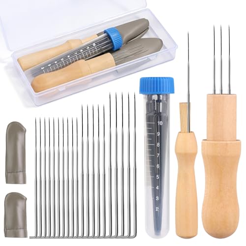 Image of Yizzvb Needle Felting Tools, 20 Pcs 4 Sizes Needle Felting Needles