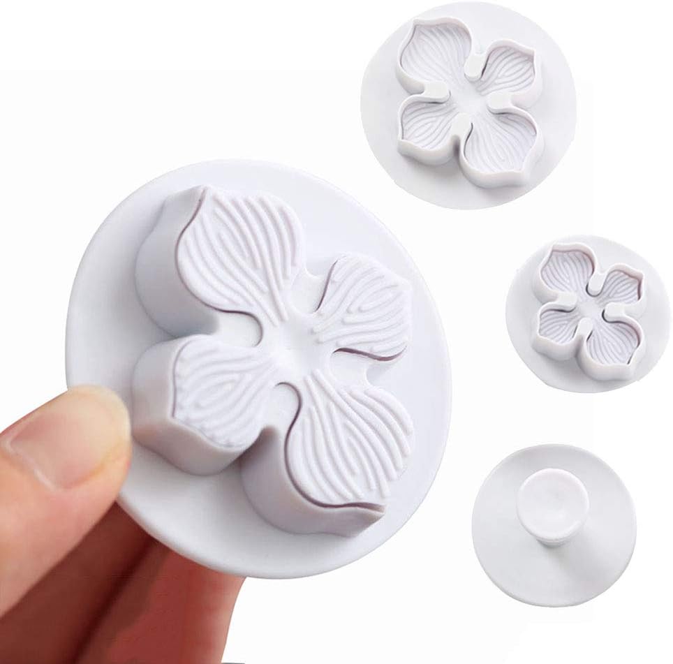 KALAIEN 3pcs Hydrangea Flower Fondant Cake Decorating Sugarcraft Cake Plunger Cutters Mould - Image 5