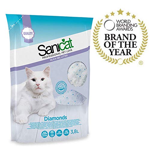 Sanicat Professional Silica Crystals Cat Litter (3.8L) (May Vary)