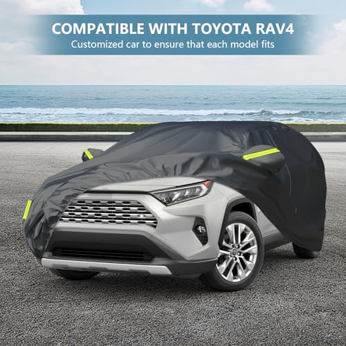 Image of 7 Layer Heavy Duty SUV Car Cover Fit for Toyota RAV4 (2006-2025) | Waterproof, Tear & UV Resistant, Outdoor Full Car Cover with Storage Bag, Windproof Sun Rain UV Dust Snow Protection