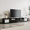 Amazon.com: CreekT Black TV Stand for 90 Inch TV, Long Entertainment ...