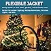 FNXPOW Indoor Outdoor Extension Cord 6 FT Waterproof, 16/3 Gauge Heavy Duty Black Extension Cords, 13A 1625W SJTW Extension Cord with 3 Prong Grounded Plug, Great for Tools, Lights, UL Listed.