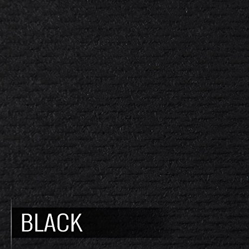 Incstores Extra Large 4'X4' Heavy Duty Rubber Gym Flooring Tiles (1/2" Border, Black) #TOP1