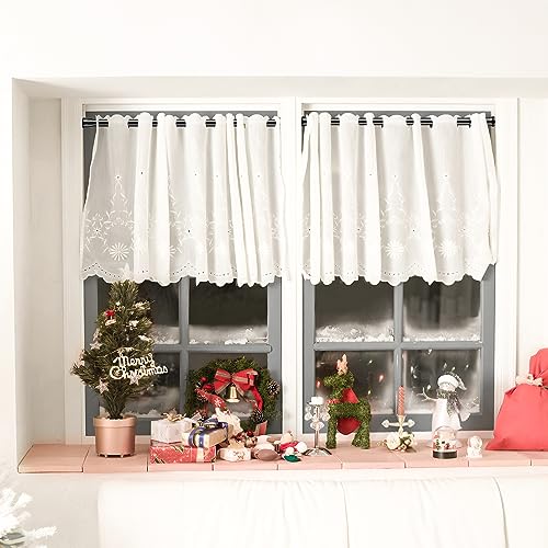Image of MEXAU 2Pack Spring Tension Curtain Rod 16.5-28 inch Black Small Tension Rod