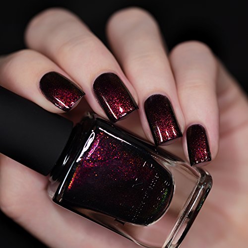 Image of ILNP Lights Out - Rich Black Shimmer Nail Polish