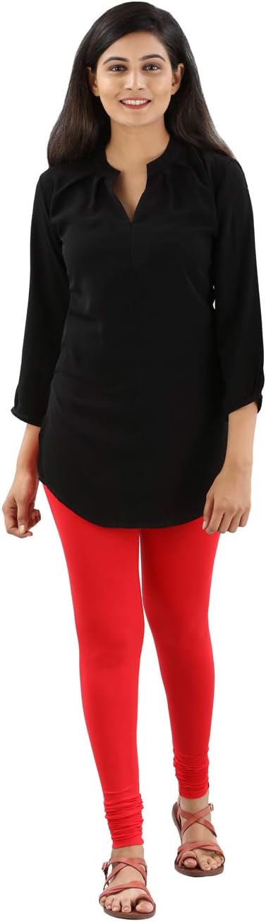 TWIN BIRDS Tailored Cut & Classic Fit Viscose Elastane Fabric Churidar Leggings for Women