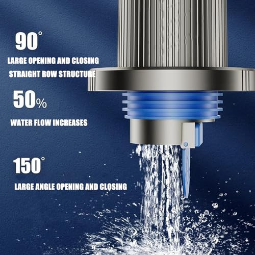 Tapón sellador para manguera de desagüe de lavadora, tapa selladora para tubo de alcantarillado, anillos selladores antiodor, fabricado en ABS y silicona miniatura 5