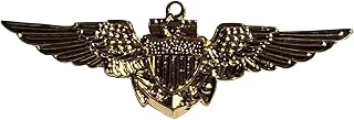 Pack of 24 US Navy/Marine Corps Aviator Small Motorcycle Hat Cap Lapel Pin MS-700 (Officially Licensed By The US Navy)