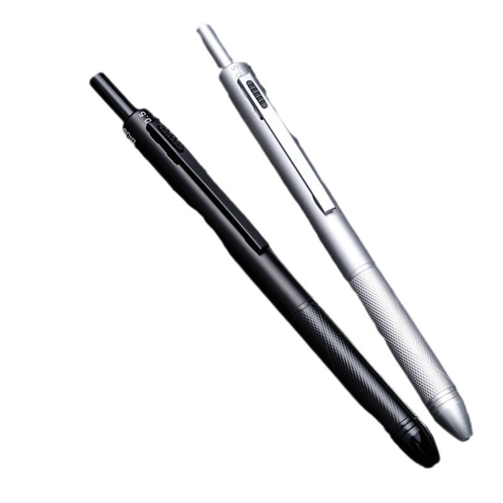 4 in 1 penna del sensore di gravità, strumento di scrittura metallico multifunzionale, 3 colori a sfera & matita meccanica 0,5 mm, ritirabile per ufficio e scuola