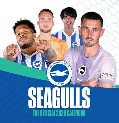 The Official Seagulls Desk Calendar 2026 (Offical Brighton & Hove FC)