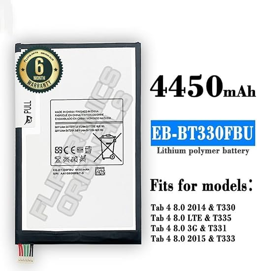 Image of EB-BT330FBU Battery for Samsung Galaxy Tab 4 8.0 T330 T331 T331C T335 SM-T330 SM-T331 SM-T335 Battery with 6 Month Warranty**** (X137)