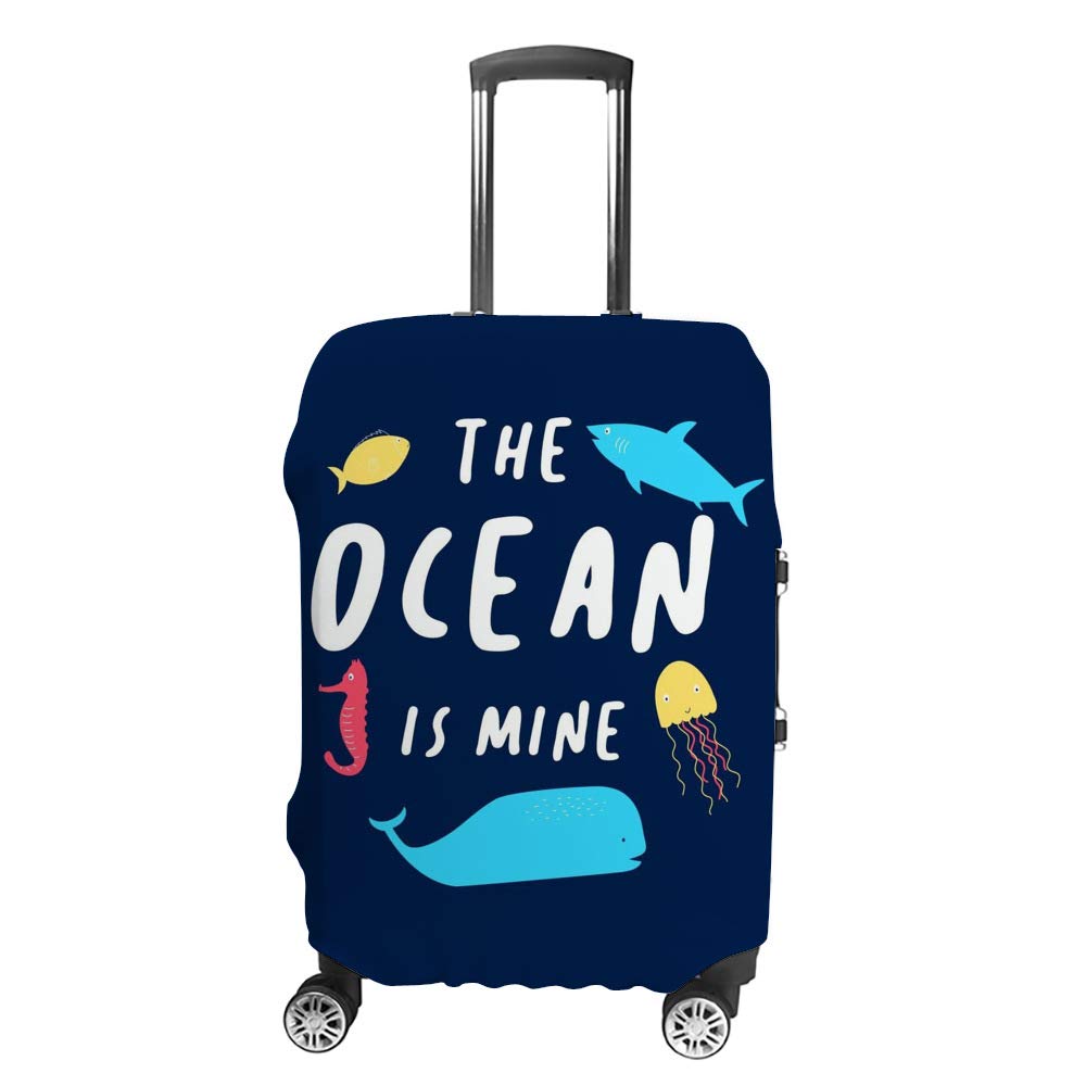 Housse de protection valise XL contre rayures motif océan - 8