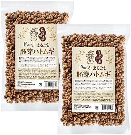 （07:30時点） クルード 良食健美ぎゅぎゅっとまるごと胚芽ハトムギ [ そのまま食べる胚芽付きハトムギ / 180g ×2袋 ] ( スナックタイプ ) シリアル サラダ お茶漬け