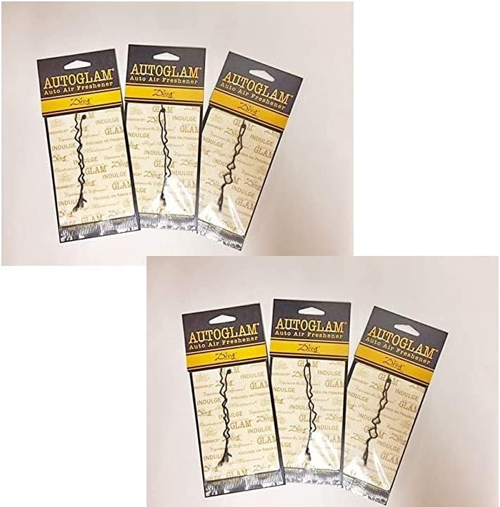 Tyler Candles Autoglam Auto Air Freshener, Diva (Diva (Pack