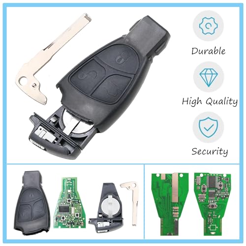 Heart Horse 433Mhz Remote Controls Key Replacements for Mercedes B C E ML S CLK CL W204 W203 W211 - Image 3