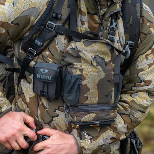 Image of KUIU PRO Bino Harness - Waterproof, Adjustable, One-Hand Lid, Custom Foam Shims, Hydration Rig Compatible Binocular Harness