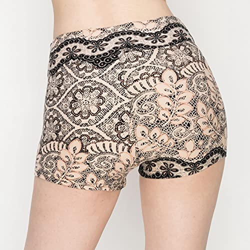 Image of ALWAYS Women Workout Yoga Shorts - Premium Soft Solid Stretch Cheerleader Running Dance Volleyball Short Pants Autumn Leaves 928 M