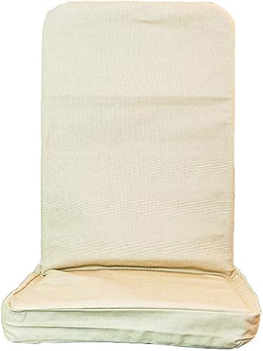 BackJack original, fabricada en los Estados Unidos, silla ligera de tela de algodón arena para juegos, familias, padres, guardería, soporte de