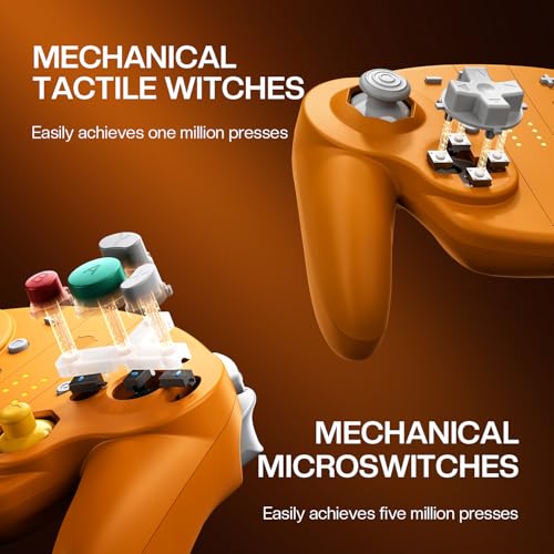 Image of NYXI Wizard 2 Wireless Switch Controller, TMR Hall Joystick Wireless Controller, NFC, Adjustable Triggers, Programmable Buttons, 6-Axis Gyro, HD Rumble for Switch /NGC /PC