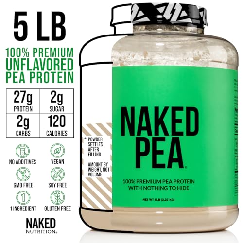 Naked Nutrition CHOOLATEPEA2 Naked Pea - 5Lb 100% Pea Protein Powder From North American Farms - Unflavored Vegan Pea Protein Isolate - Plant Protein Powder thumb #2