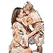 Day of Blossom Matching Floral Orange Print BIG BRO T-shirt