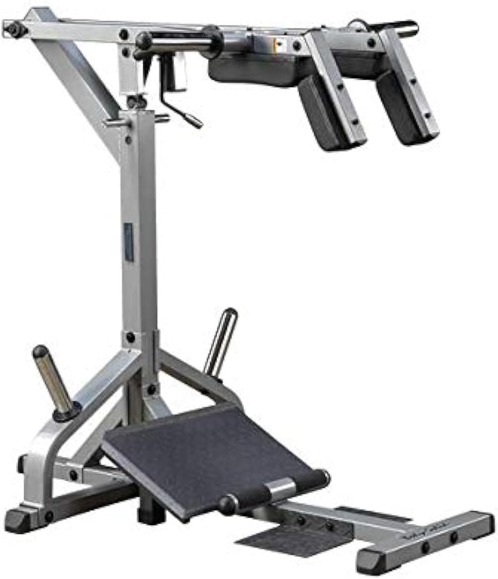 Body Solid Leverage Squat Calf Machine, Grey/Black