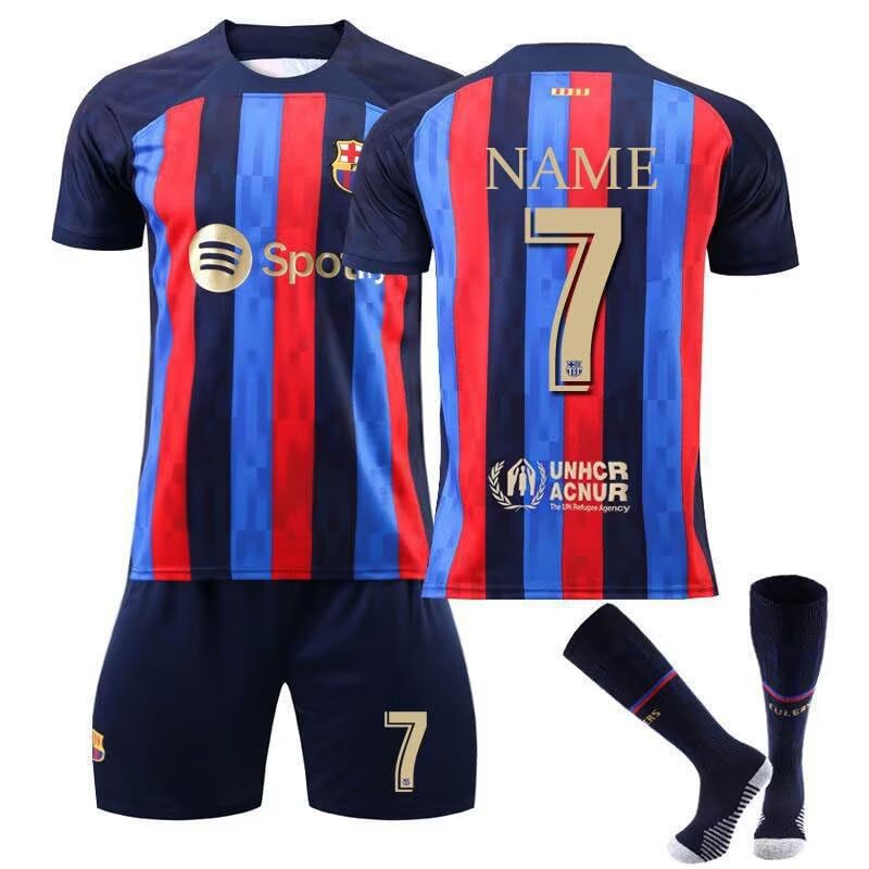 MILEQI Personalisiertes Barcelona Football Trikot Kinder Erwachsene...