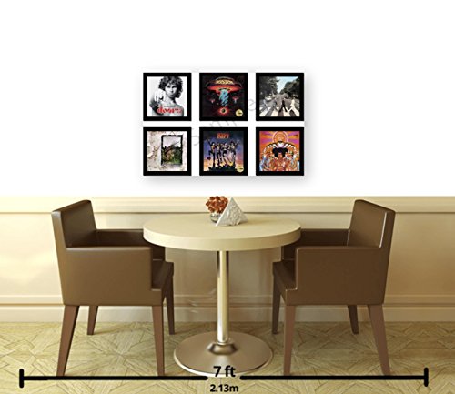 Creative Picture Frames 12.5" X 12.5" Lp Vinyl Cover Record Frame Display With Glass And Wall Hanger #TOP5