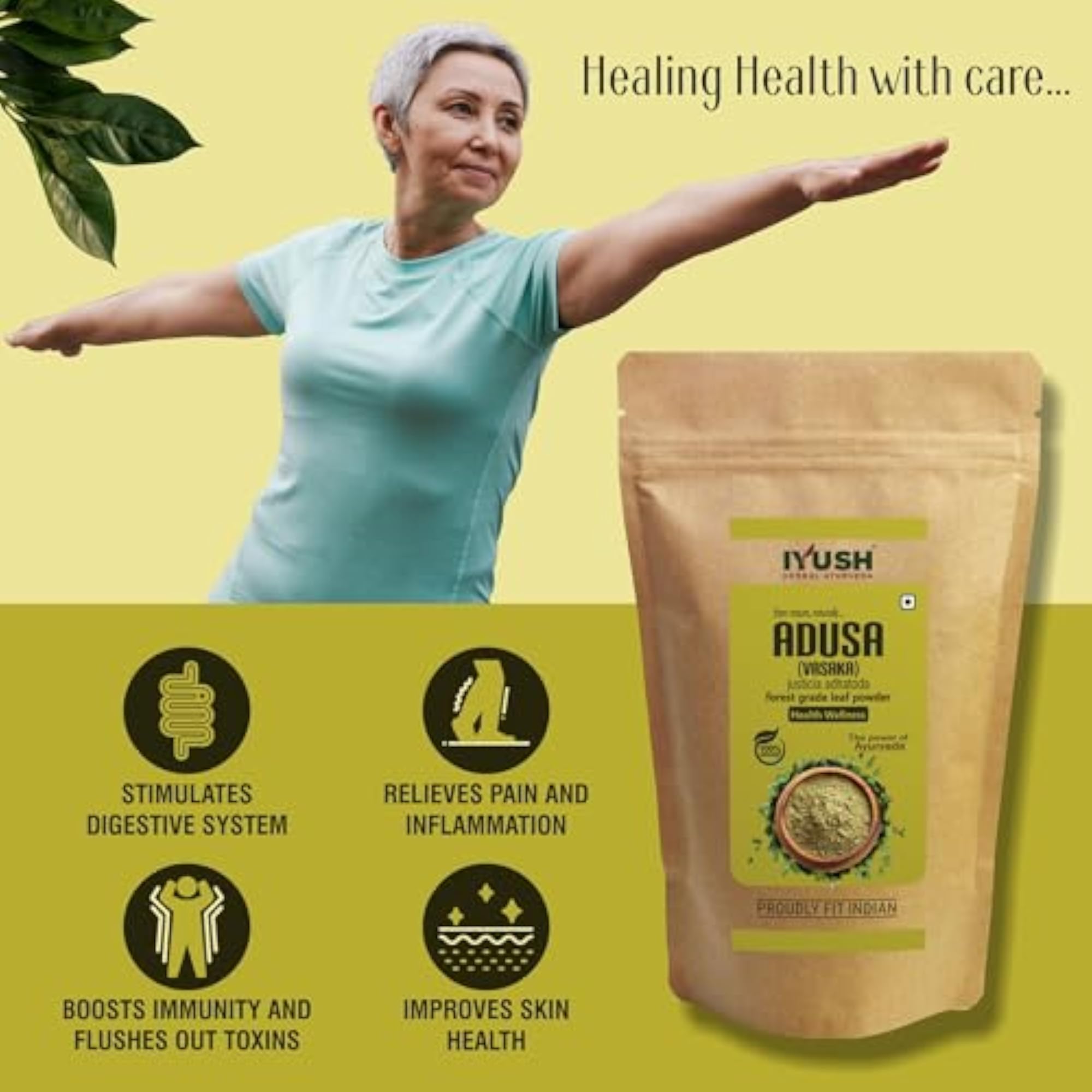 Adathodai Powder, 400gm for Respiratory Health