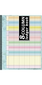 6 Column Ledger Book: Accounting Ledger Book For Small Business
