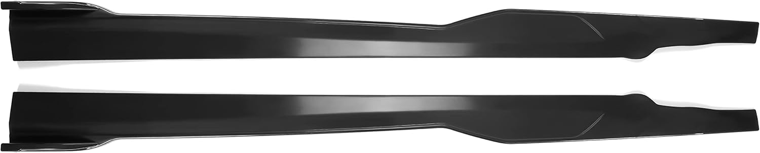 KUAFU Side Skirts Compatible with 2015-2023 Dodge Charger SRT Daytona Scat Pack R/T 392 GT Rocker Panels Guard Extension Body Kit ABS Plastic Unpainted Black Pair