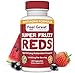 SuperFruit Reds Antioxidant Supplement (30 Day Supply) | Powerful Vital Superfood Anti-Aging* Antioxidant Blend | Acai Berry, Goji Berry, Noni, Mangosteen, Pomegranate, Blueberry, Trans Resveratrol