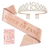 Fascia Corona Compleanno Personalizzata con Biglietto, Regali Gadget per 18 Anni, Idee Regalo e Decorazione per Ragazza