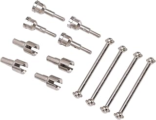 RC Dog Bone Drive Shaft,RC Dogbone Adapter Diff Cup Joint Axle as RC Car Truck Parts Replacement for WLtoys A949 A959 A969 A979 (Silver)