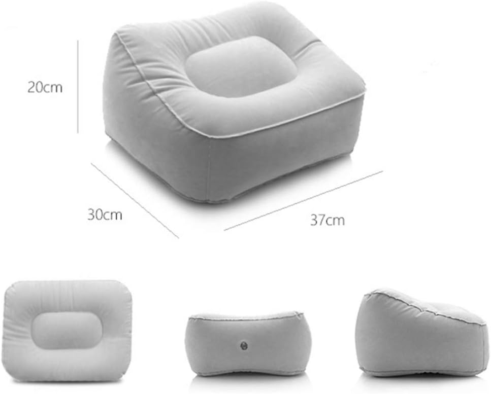 2PCS Inflatable Feet Rest Pillow Cushion Leg Rest Support Pillow for Travel Office Car Camping Airplane Foot Massage Stool Relax Cushion
