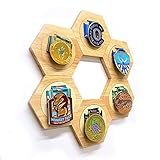 ★ Marco de exhibición de medallas de madera maciza Su espacio de exhibición
