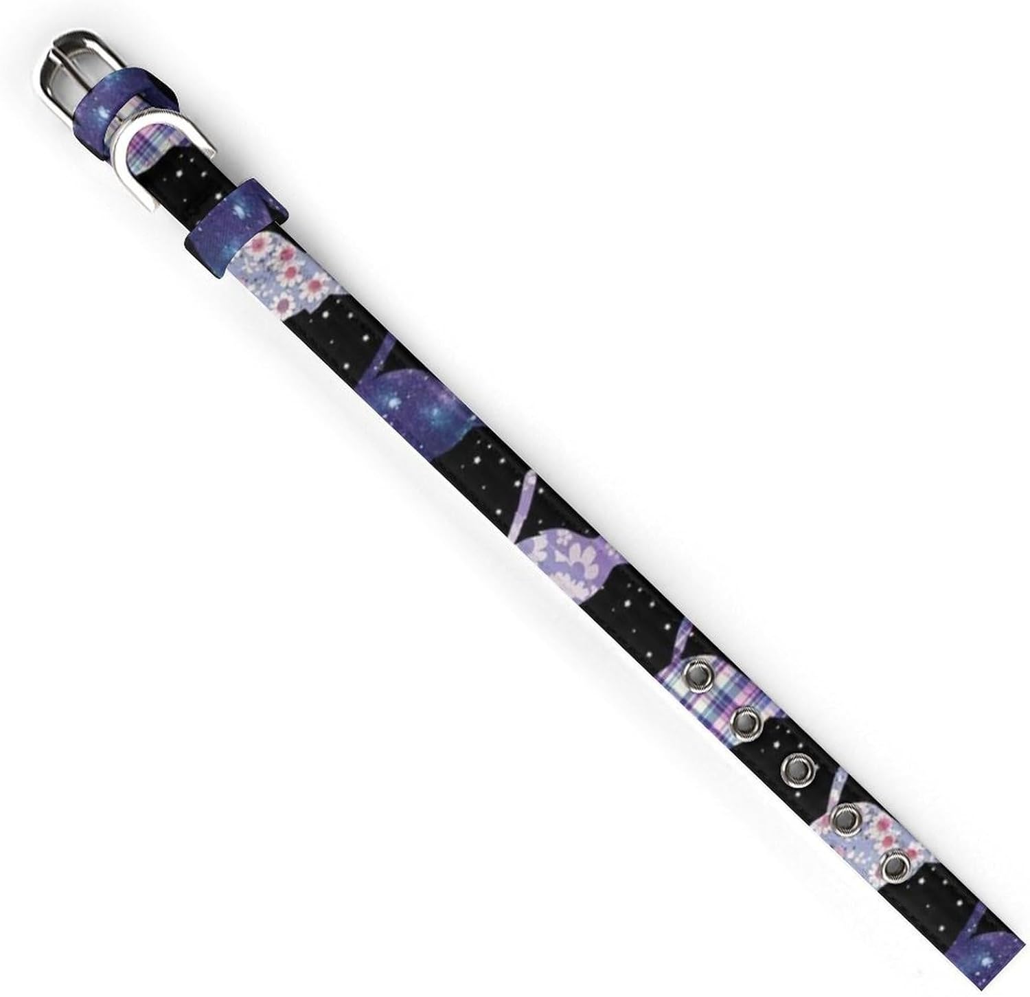 Adjustable & Personalized Pet Collar, Soft Oxford Cloth with Durable Metal Buckle, Colorful Cats, Ideal for Small/Medium Dogs & Cats